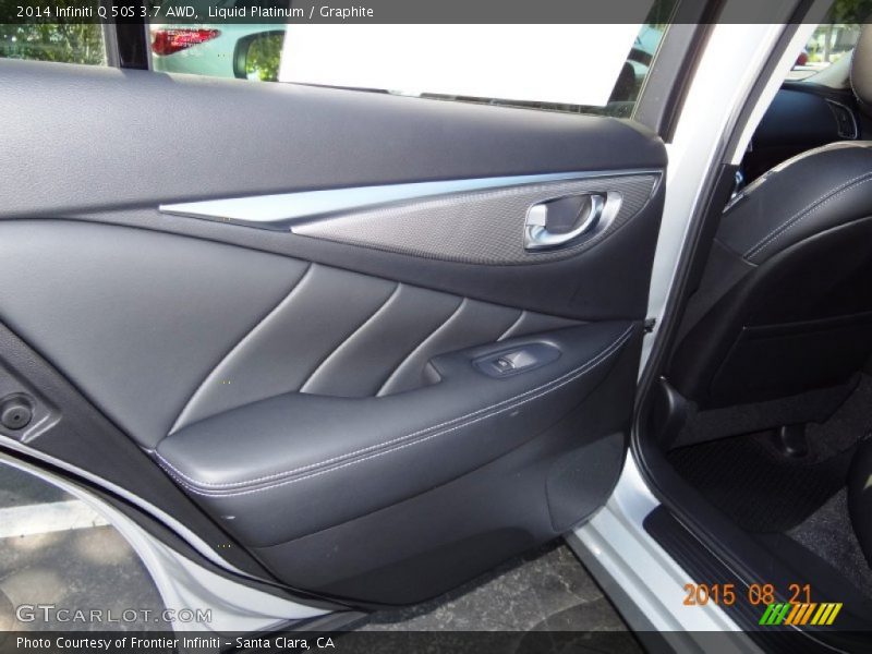 Liquid Platinum / Graphite 2014 Infiniti Q 50S 3.7 AWD