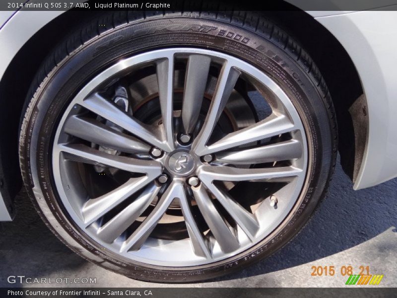 Liquid Platinum / Graphite 2014 Infiniti Q 50S 3.7 AWD