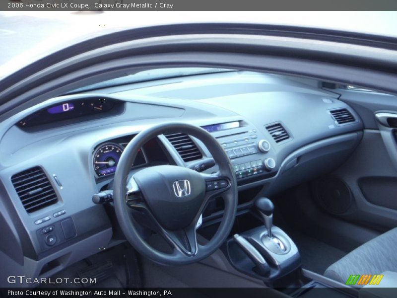 Galaxy Gray Metallic / Gray 2006 Honda Civic LX Coupe