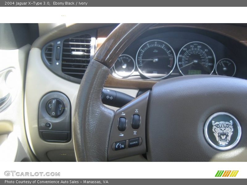 Ebony Black / Ivory 2004 Jaguar X-Type 3.0