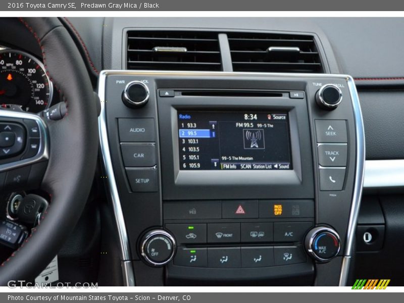 Predawn Gray Mica / Black 2016 Toyota Camry SE