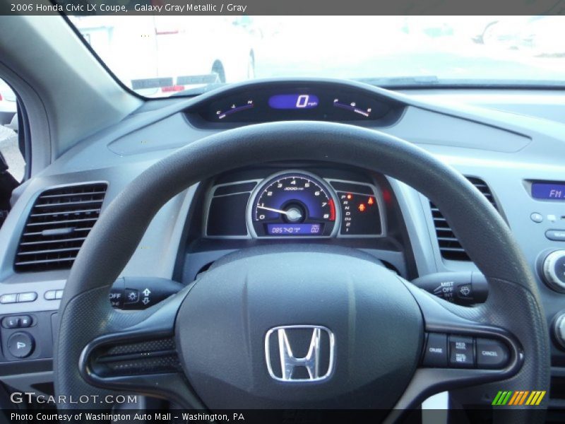 Galaxy Gray Metallic / Gray 2006 Honda Civic LX Coupe