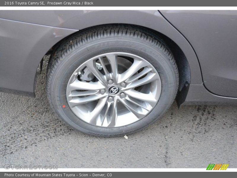Predawn Gray Mica / Black 2016 Toyota Camry SE