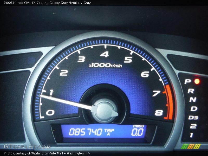 Galaxy Gray Metallic / Gray 2006 Honda Civic LX Coupe