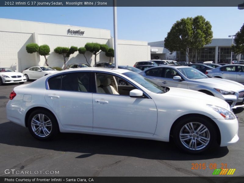 Moonlight White / Stone 2012 Infiniti G 37 Journey Sedan
