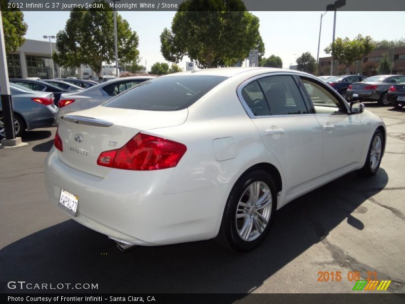 Moonlight White / Stone 2012 Infiniti G 37 Journey Sedan