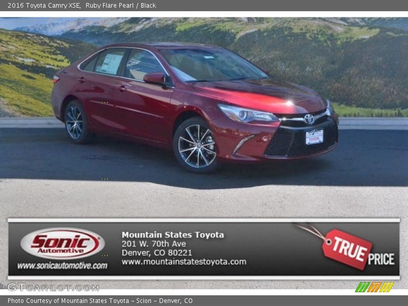 Ruby Flare Pearl / Black 2016 Toyota Camry XSE