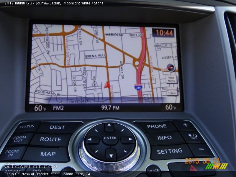 Moonlight White / Stone 2012 Infiniti G 37 Journey Sedan
