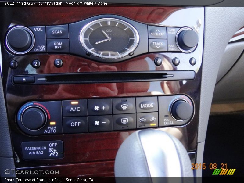 Moonlight White / Stone 2012 Infiniti G 37 Journey Sedan