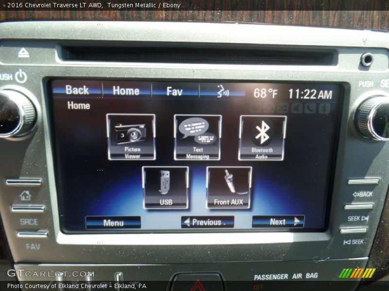 Tungsten Metallic / Ebony 2016 Chevrolet Traverse LT AWD