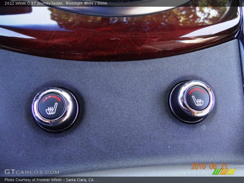 Moonlight White / Stone 2012 Infiniti G 37 Journey Sedan