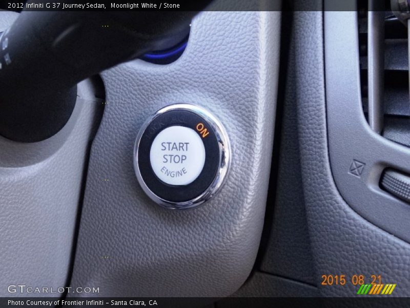 Moonlight White / Stone 2012 Infiniti G 37 Journey Sedan