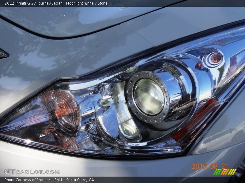 Moonlight White / Stone 2012 Infiniti G 37 Journey Sedan