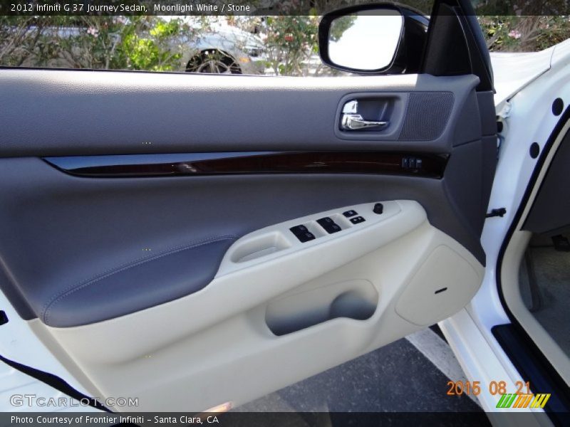 Moonlight White / Stone 2012 Infiniti G 37 Journey Sedan
