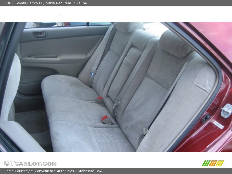 Salsa Red Pearl / Taupe 2003 Toyota Camry LE