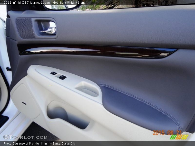Moonlight White / Stone 2012 Infiniti G 37 Journey Sedan