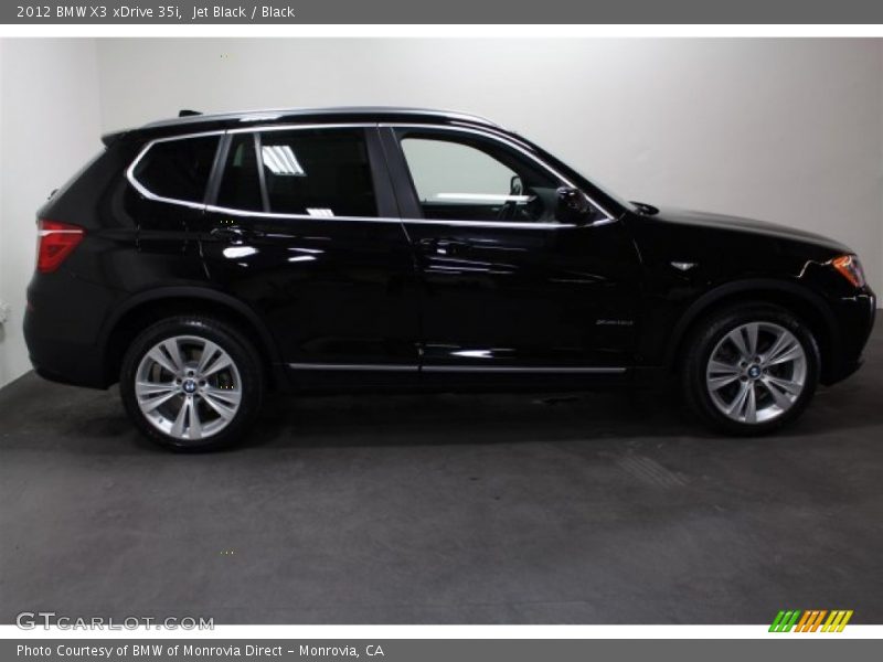 Jet Black / Black 2012 BMW X3 xDrive 35i