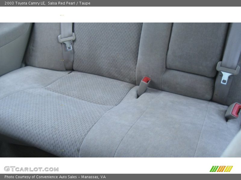 Salsa Red Pearl / Taupe 2003 Toyota Camry LE