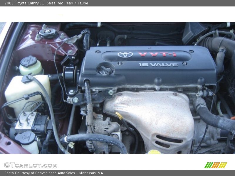 Salsa Red Pearl / Taupe 2003 Toyota Camry LE