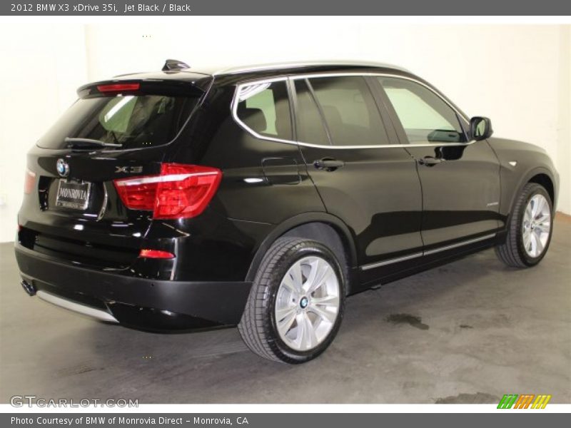 Jet Black / Black 2012 BMW X3 xDrive 35i