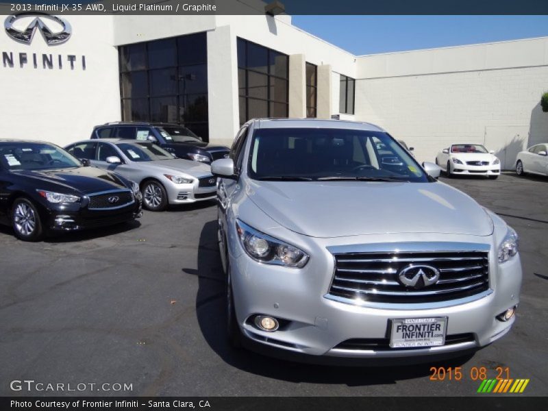 Liquid Platinum / Graphite 2013 Infiniti JX 35 AWD