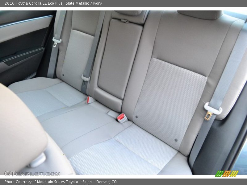 Rear Seat of 2016 Corolla LE Eco Plus