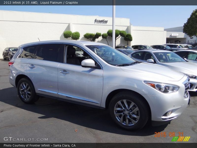 Liquid Platinum / Graphite 2013 Infiniti JX 35 AWD