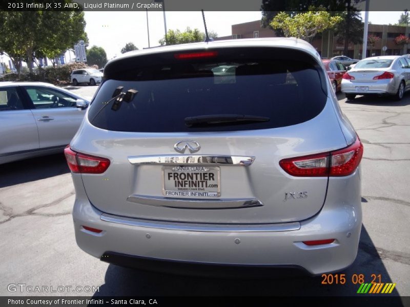Liquid Platinum / Graphite 2013 Infiniti JX 35 AWD