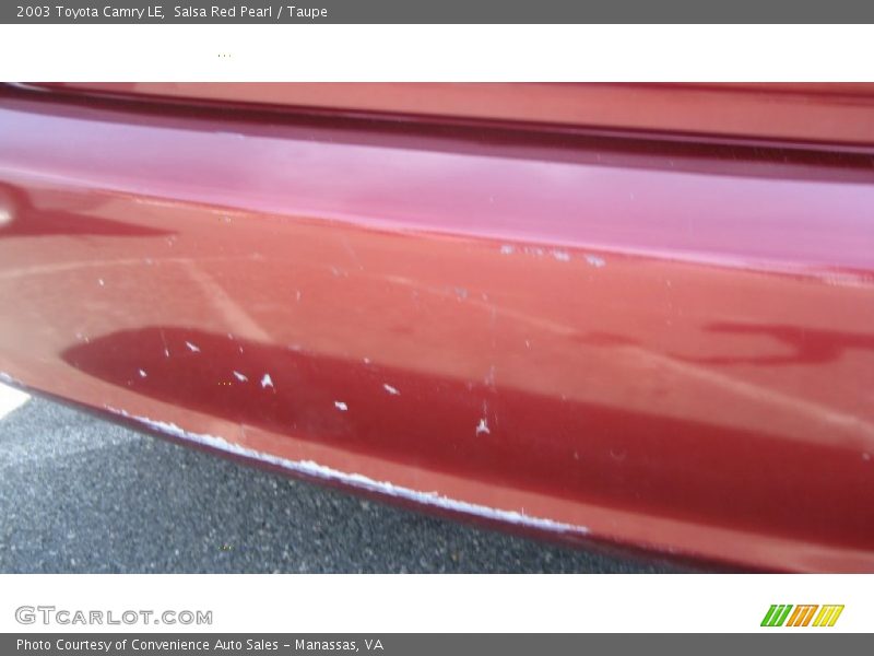 Salsa Red Pearl / Taupe 2003 Toyota Camry LE