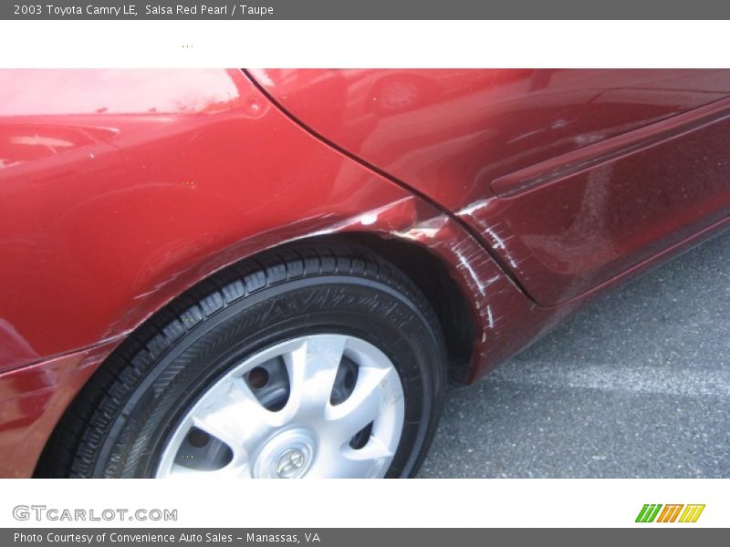 Salsa Red Pearl / Taupe 2003 Toyota Camry LE