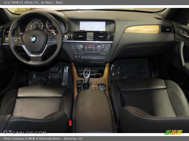 Jet Black / Black 2012 BMW X3 xDrive 35i