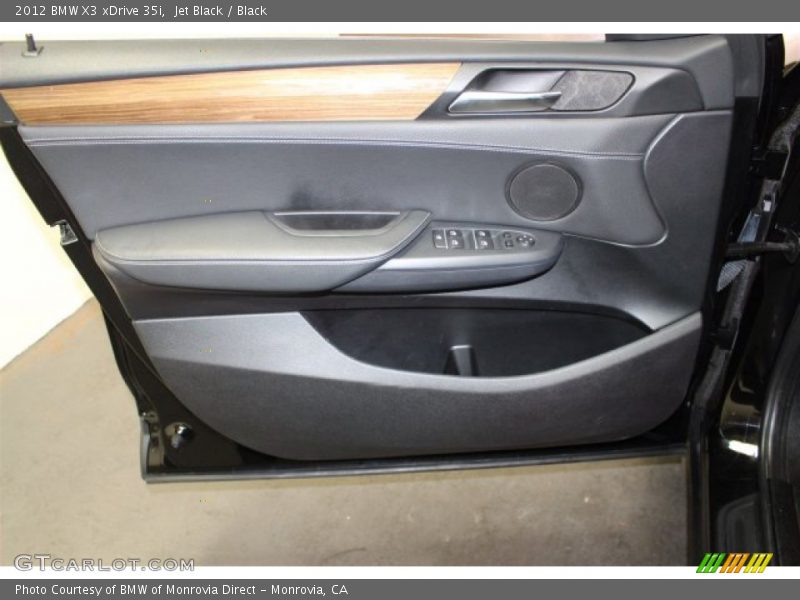 Jet Black / Black 2012 BMW X3 xDrive 35i