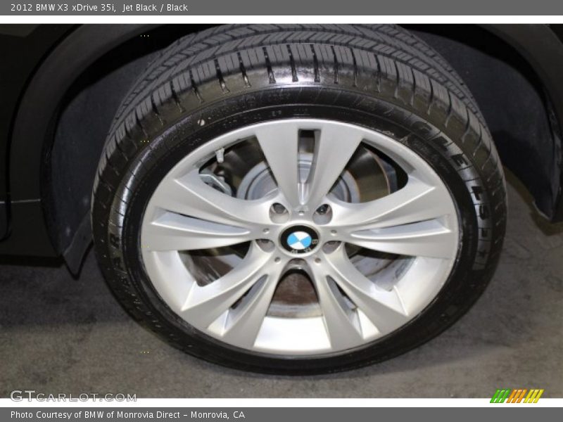 Jet Black / Black 2012 BMW X3 xDrive 35i