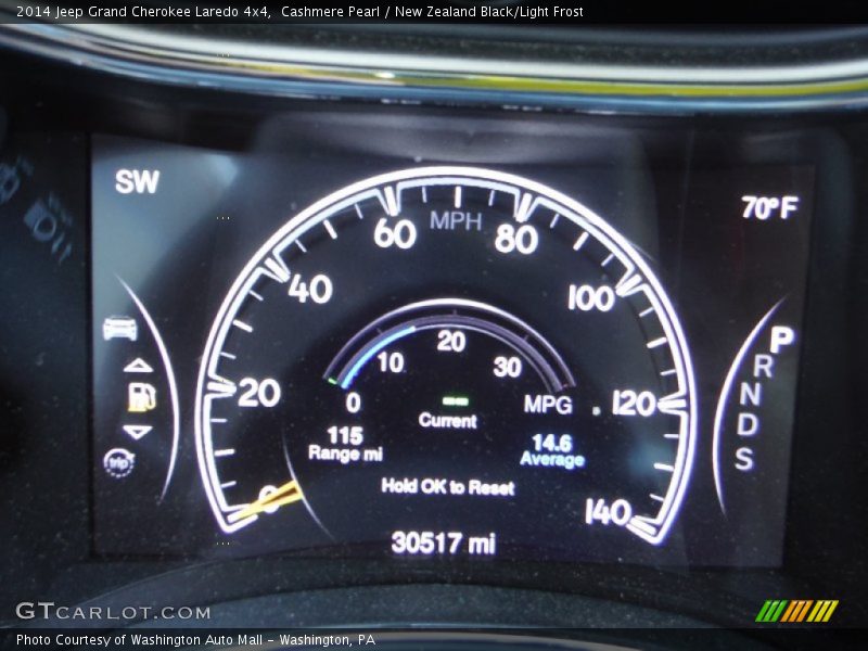 Cashmere Pearl / New Zealand Black/Light Frost 2014 Jeep Grand Cherokee Laredo 4x4