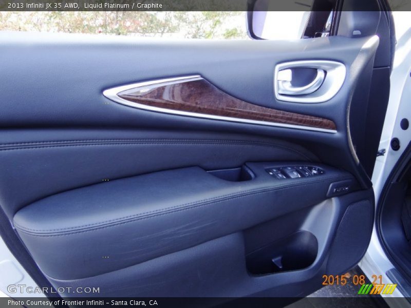 Liquid Platinum / Graphite 2013 Infiniti JX 35 AWD
