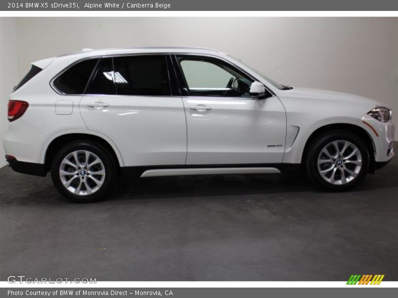Alpine White / Canberra Beige 2014 BMW X5 sDrive35i