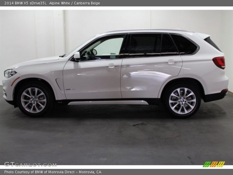Alpine White / Canberra Beige 2014 BMW X5 sDrive35i