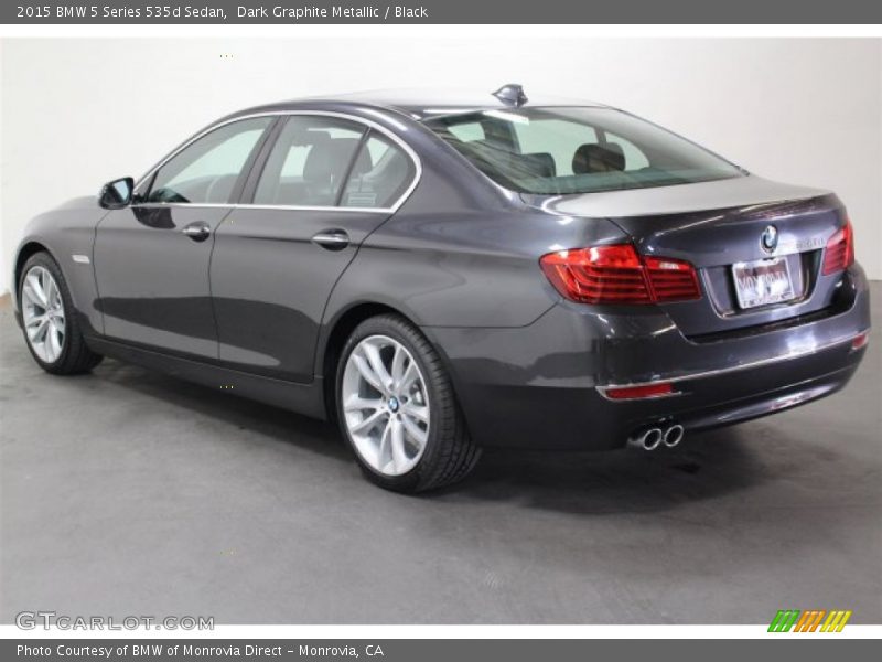 Dark Graphite Metallic / Black 2015 BMW 5 Series 535d Sedan