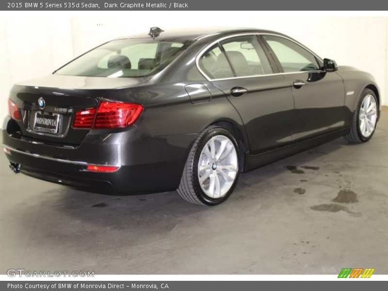 Dark Graphite Metallic / Black 2015 BMW 5 Series 535d Sedan