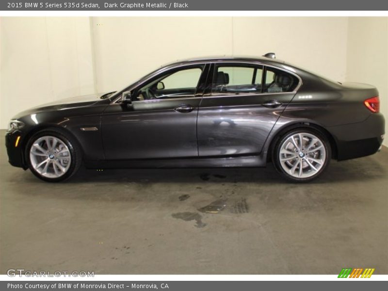 Dark Graphite Metallic / Black 2015 BMW 5 Series 535d Sedan