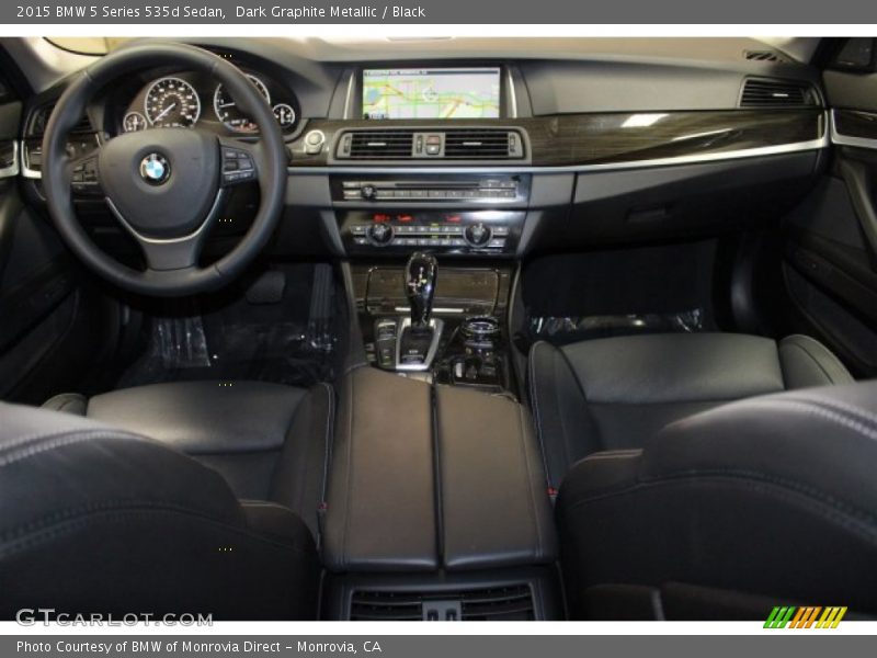 Dark Graphite Metallic / Black 2015 BMW 5 Series 535d Sedan