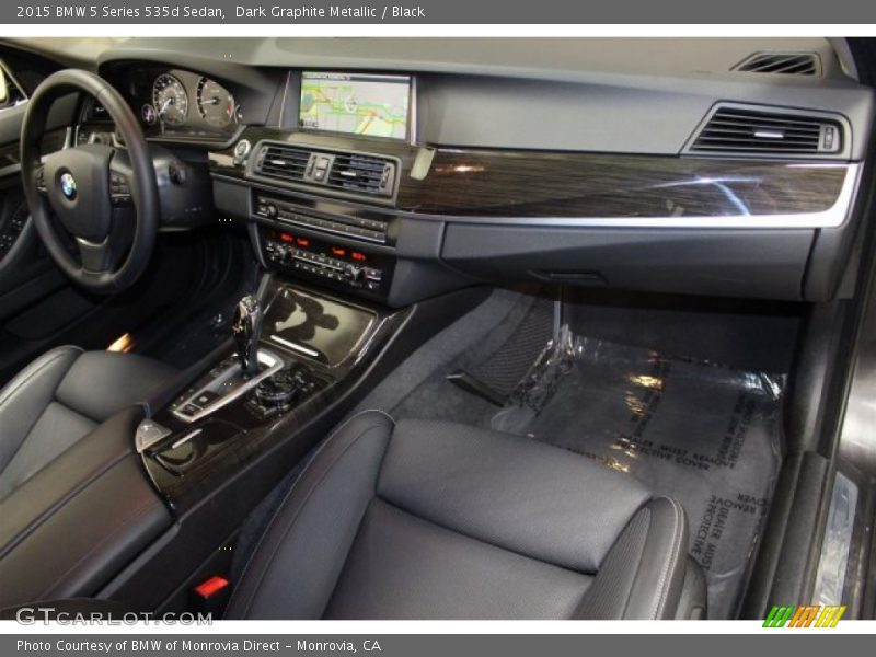Dark Graphite Metallic / Black 2015 BMW 5 Series 535d Sedan