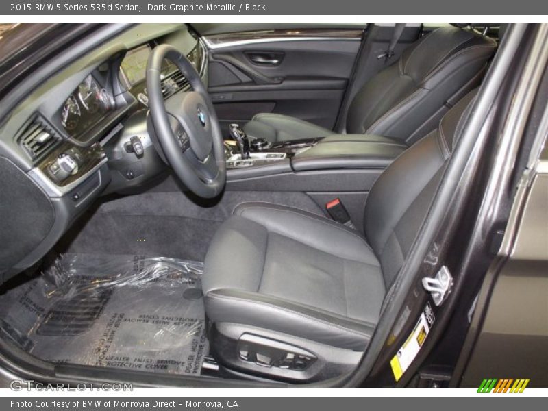 Dark Graphite Metallic / Black 2015 BMW 5 Series 535d Sedan
