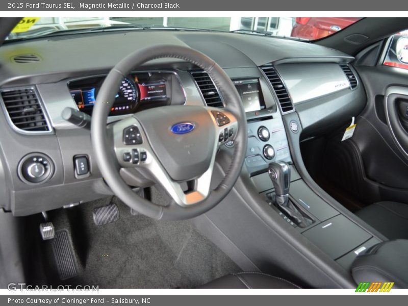 Magnetic Metallic / Charcoal Black 2015 Ford Taurus SEL