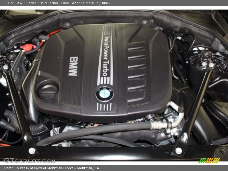 Dark Graphite Metallic / Black 2015 BMW 5 Series 535d Sedan
