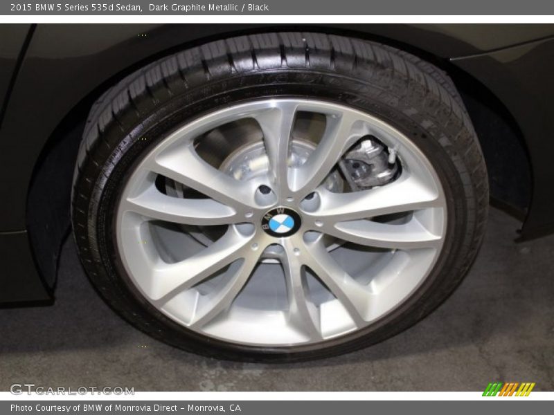 Dark Graphite Metallic / Black 2015 BMW 5 Series 535d Sedan