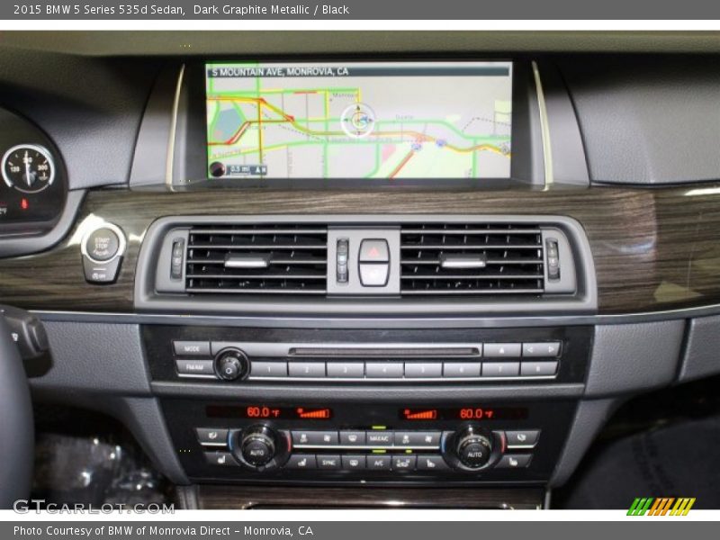 Dark Graphite Metallic / Black 2015 BMW 5 Series 535d Sedan