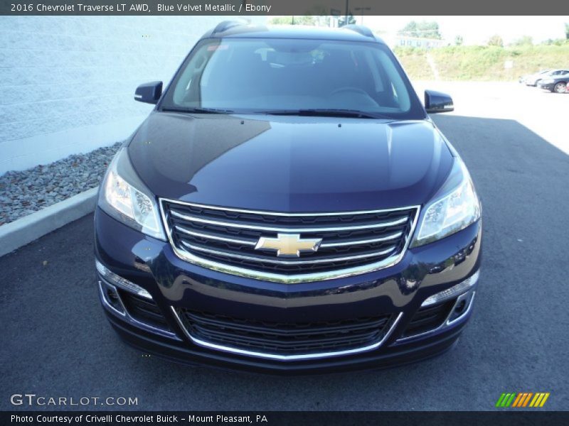 Blue Velvet Metallic / Ebony 2016 Chevrolet Traverse LT AWD