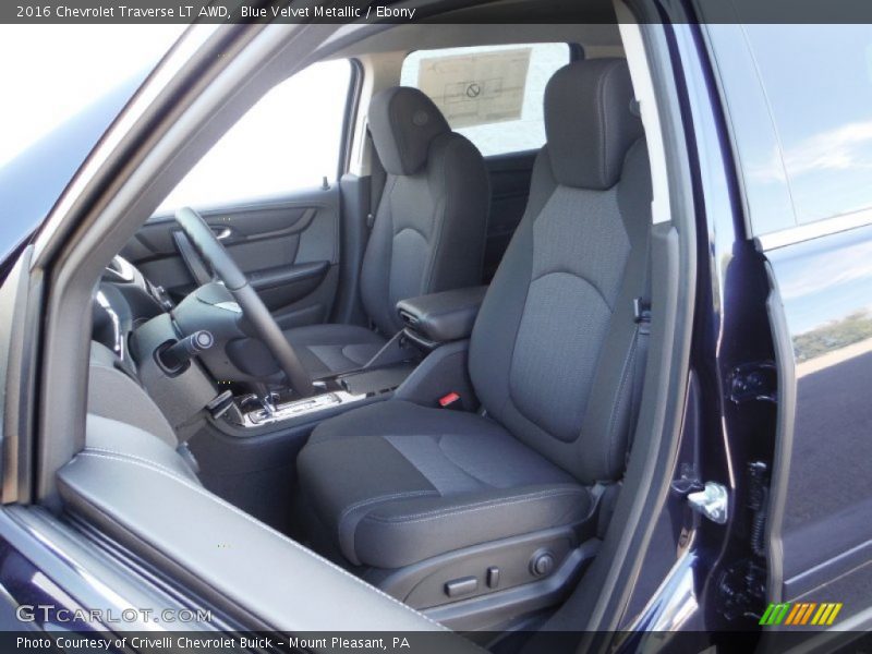Blue Velvet Metallic / Ebony 2016 Chevrolet Traverse LT AWD