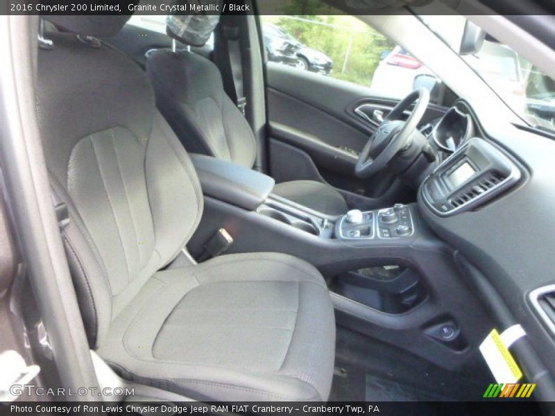 Granite Crystal Metallic / Black 2016 Chrysler 200 Limited